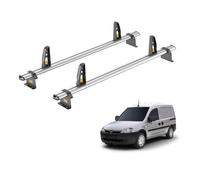 Van Guard Roof Rack for Vauxhall Combo (C 2001-2012) 2 Aluminium Roof Bars & 4 Load Stops - VG187-2