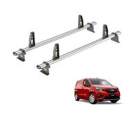 Van Guard Vauxhall Combo (2018+) Roof Rack 2 Aluminium Roof Bars With Loadstops - Ultibar Plus - Vg338-2