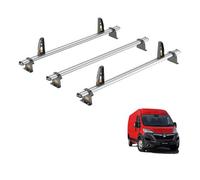 Van Guard Vauxhall Movano (2010-2021) Roof Rack 3 Aluminium Roof Bars With Loadstops - Ultibar Plus - Vg286-3
