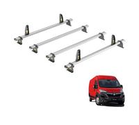 Van Guard Vauxhall Movano (2010-2021) Roof Rack 4 Aluminium Roof Bars With Loadstops - Ultibar Plus - Vg286-4