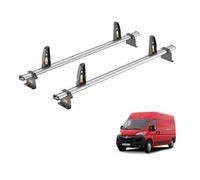 Van Guard Vauxhall Movano (2022+) Roof Rack 2 Aluminium Roof Bars With Loadstops - Ultibar Plus - Vg245-2