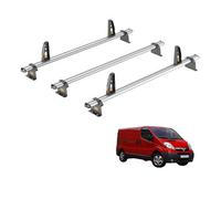Van Guard Vauxhall Vivaro (2001-2014) Roof Rack 3 Aluminium Roof Bars With Loadstops - Ultibar Plus - Vg255-3