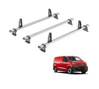 Van Guard Vauxhall Vivaro (2019+) Roof Rack 3 Aluminium Roof Bars With Loadstops - Ultibar Plus - Vg333-3