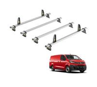 Van Guard Vauxhall Vivaro (2019+) Roof Rack 4 Aluminium Roof Bars With Loadstops - Ultibar Plus - Vg335-4