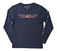 Van Halen 84 Tour Long Sleeve T Shirt M Navy