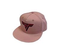 Van Halen Baseball Cap Classic Red Band Logo Official Pink Snapback One Size