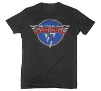 Van Halen Chrome Logo Official Tee T-Shirt Mens Unisex (Medium) Black
