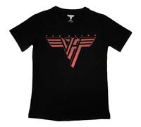 Van Halen Classic Red Band Logo Womens Skinny Fit T Shirt