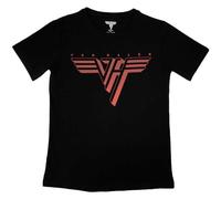 Van Halen Classic Red Band Logo Womens Skinny Fit T Shirt L