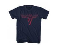 Classic Red Logo T Shirt Van Halen Blue S