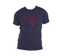 Van Halen Classic Red Logo T-Shirt in Navy | Size: 4XL Van Halen Navy 4XL