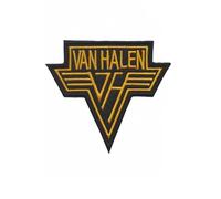 Van Halen Gold Hard Rock Band Patch Badge Embroidered Iron on Applique Patch Accessory