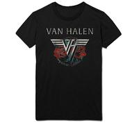 Van Halen Men's 84 Tour Back Print T-Shirt in Black | Size: Large Van Halen Black L