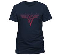 VAN HALEN Men's Van Halen - Classic Logo Short Sleeve T-Shirt, Blue, Small