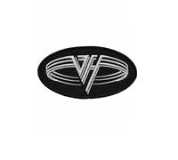 Van Halen Silver Oval Hard Rock Band Patch Badge Embroidered Iron on Applique Patch Accessory