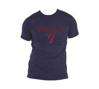 Classic Red Logo T Shirt Van Halen Navy L