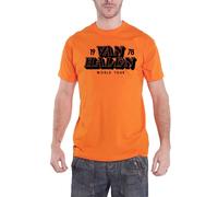 Van Halen T Shirt World Tour 1978 Band Logo new Official Mens Orange