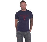 Classic Red Logo T Shirt Van Halen Blue S