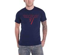 Classic Red Logo T Shirt Van Halen Navy L