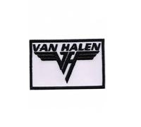 Van Halen White Hard Rock Band Patch Badge Embroidered Iron on Applique Patch Accessory