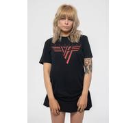 Van Halen Women's Classic Red Band Logo Skinny Fit T-Shirt in Black | Size: Medium Van Halen Black M