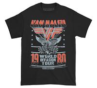 Van Halen World Invasion Tour 1980 Men T-Shirt Black L, 100% Cotton, Regular