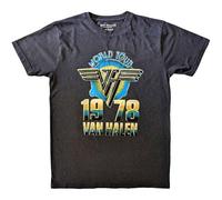 Van Halen World Tour 78 T Shirt L Black