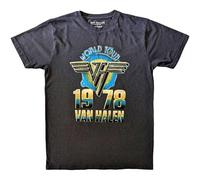 Van Halen World Tour 78 T Shirt L Black