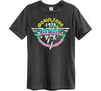 Amplified Van Halen World Tour 78' Mens T-Shirt in Charcoal (S)
