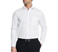 Van Heusen, Amazon Exclusive Mens Slim Fit Flexible Collar Stretch Plain Business Shirt, White, M Neck 39.3 cm/Sleeve 89 cm