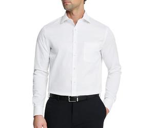 Van Heusen, Amazon Exclusive Mens Slim Fit Flexible Collar Stretch Plain Business Shirt, White, M Neck 39.3 cm/Sleeve 89 cm