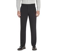 Van Heusen Men's Flex Flat Front Straight Fit Pant Casual, Black, 38W / 34L