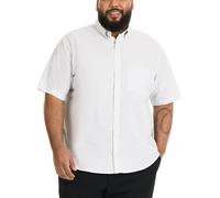 Van Heusen Men's Big and Tall Short Sleeve Check Button Down Shirt, Bright White, XXL