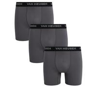 Van Heusen Mens Boxer Briefs - 3 Pack Soft Stretch Mens Underwear Boxers with Contour Pouch, Athletic Briefs for Men (S-XL), Medium Grey, L
