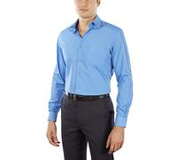 Van Heusen Men's Dress Shirt Fitted Poplin Solid, Pacifico, 14.5" Neck 32"-33" Sleeve