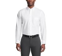 Van Heusen Men's Dress Shirt Oxford Solid Regular Fit, White, 19.5 Inches Neck 34 Inches-35 Inches Sleeve