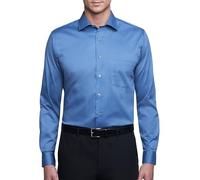 Van Heusen Men's Dress Shirt Regular Fit Flex Collar Stretch Solid Tuxedo, Blue (Dusty Blue), 43 cm Hals 81 cm-84 cm Ärmel