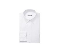 Van Heusen Men's Dress Shirt Regular Fit Pinpoint Solid, White, 15.5" Neck 34"-35" Sleeve