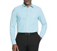 Van Heusen Men's Dress Shirt Regular Fit Poplin Solid, Mist, 16" Neck 32"-33" Sleeve