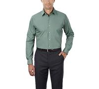 Van Heusen Men's Dress Shirt Regular Fit Poplin Solid, Ocean Mist, 17" Neck 32"-33" Sleeve