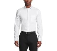Van Heusen Men's Dress Shirt Regular Fit Ultra Wrinkle Free Flex Collar Stretch Solid, White, 15"-15.5" Neck 34"-35" Sleeve