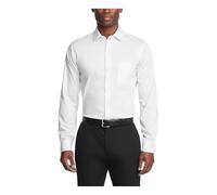 Van Heusen Men's Dress Shirt Regular Fit Ultra Wrinkle Free Flex Collar Stretch Solid, White, 15"-15.5" Neck 32"-33" Sleeve