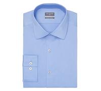 Van Heusen Men's Ultra Wrinkle Free Dress Shirt, Blue Frost, 17"-17.5" Neck 32"-33" Sleeve