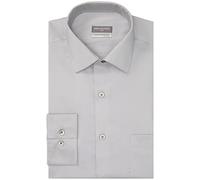 Van Heusen Men's Dress Shirt Slim Fit Ultra Wrinkle Free Flex Collar Stretch, Grey Mist, 15"-15.5" Neck 32"-33" Sleeve