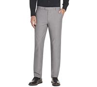 Van Heusen Men's Flex Flat Front Straight Fit Pant Casual, Silver Grey, 33W x 30L