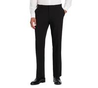 Van Heusen Men's Flex Flat Front Straight Fit Pant Dress, Black-Soft Lux, 34W x 30L