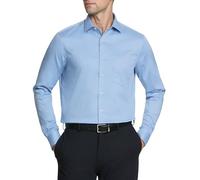 Van Heusen Men's Shirt Regular Fit Flex Collar Stretch Solid Dress, Blue Frost, 18.5" Hals 34"-35" Ärmel