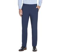 Van Heusen Men's Slim Fit Flex Flat Front Pant Dress, Blue Barge, 34W x 34L