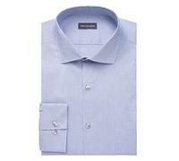Van Heusen Men's Stain Shield Stretch Check Dress Shirt, Old Blue Silver, 20" Neck 34"-35" Sleeve