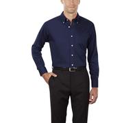 Van Heusen Men's Twill Dress Shirt, Navy, XXXL